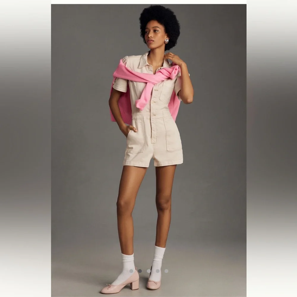 NWT Anthropogie The Kit utility romper - Picture 1 of 8